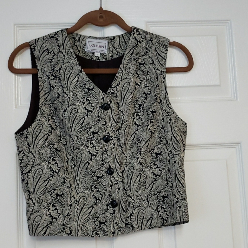 Louben paisley vest.